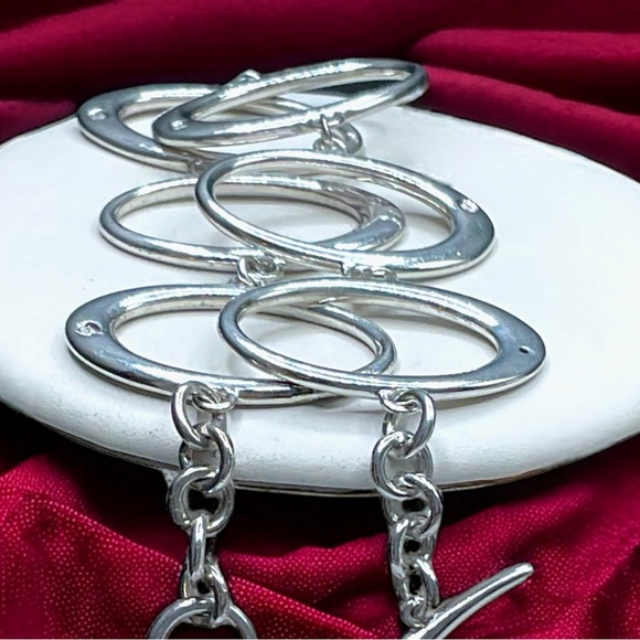 🌺Sterling & GENUINE DIAMOND Bracelet - Picture 10 of 12